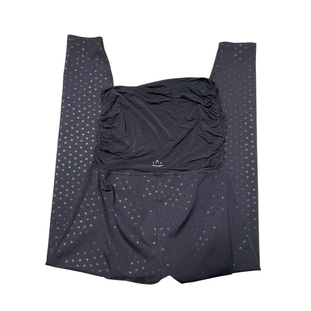 Beyond Yoga Leggings Womens Large Hearts PowerShine High Waisted Maternity Midi - Picture 6 of 12